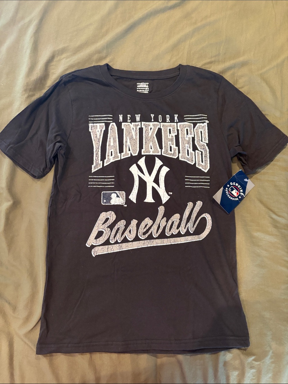 Genuine Merchandise Navy White New York Yankees Kids Tee